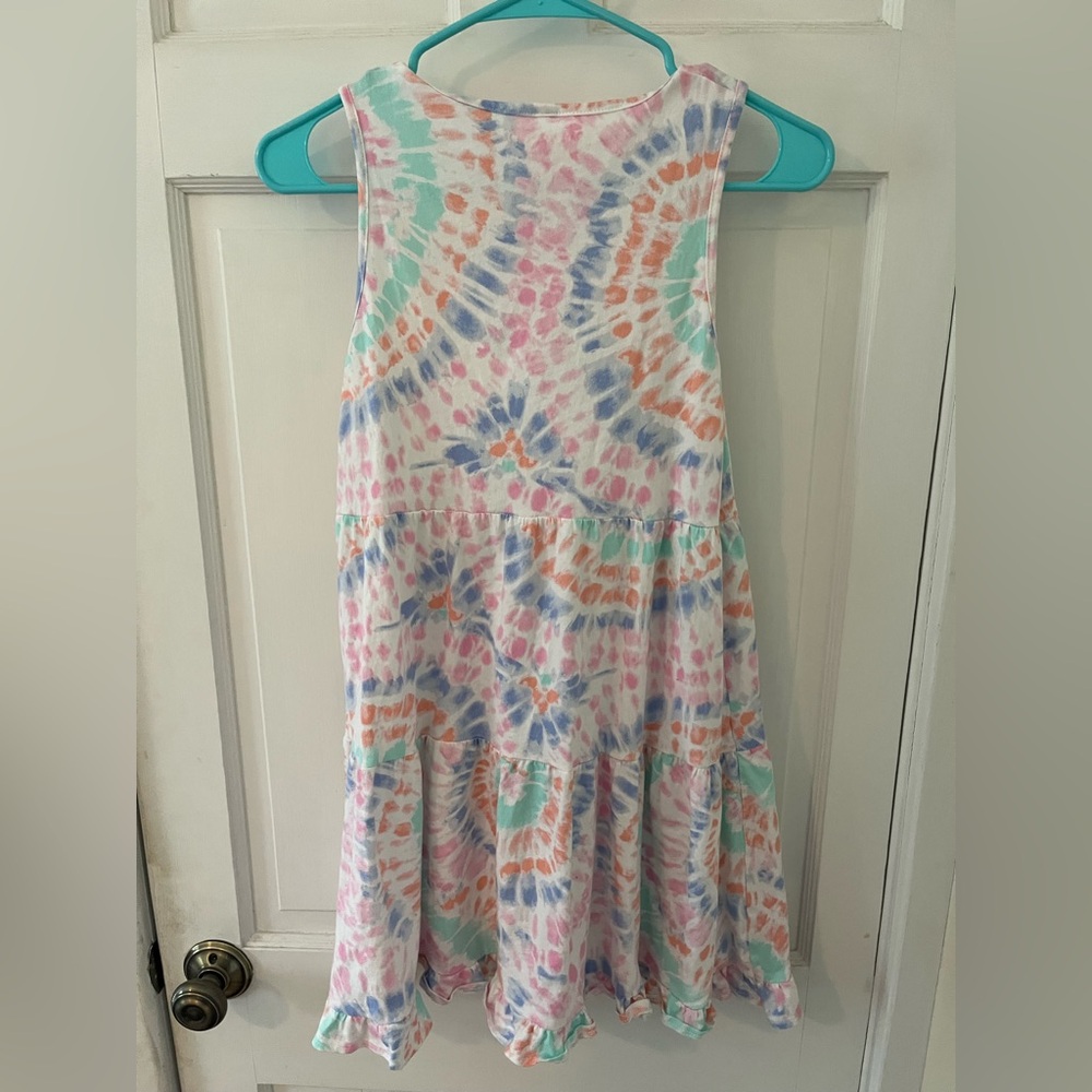 Crew Cuts Colorful Tie-Dye Kids Dress
